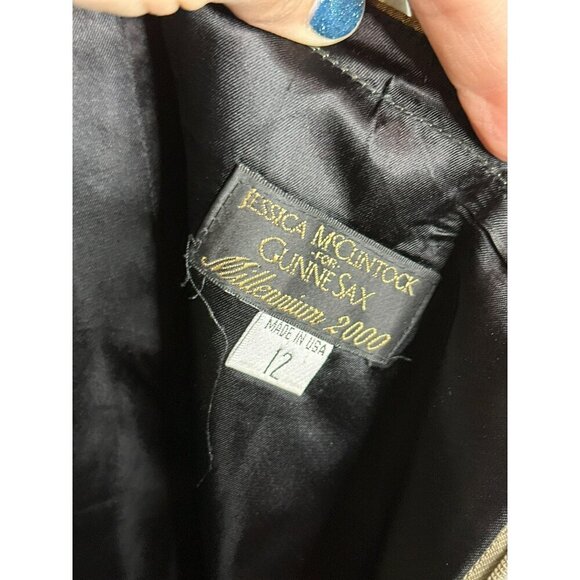 VTG Jessica McClintock for Gunne Sax Millennium 2000 Women's 12 Y2K Prom Dress - Picture 4 of 16